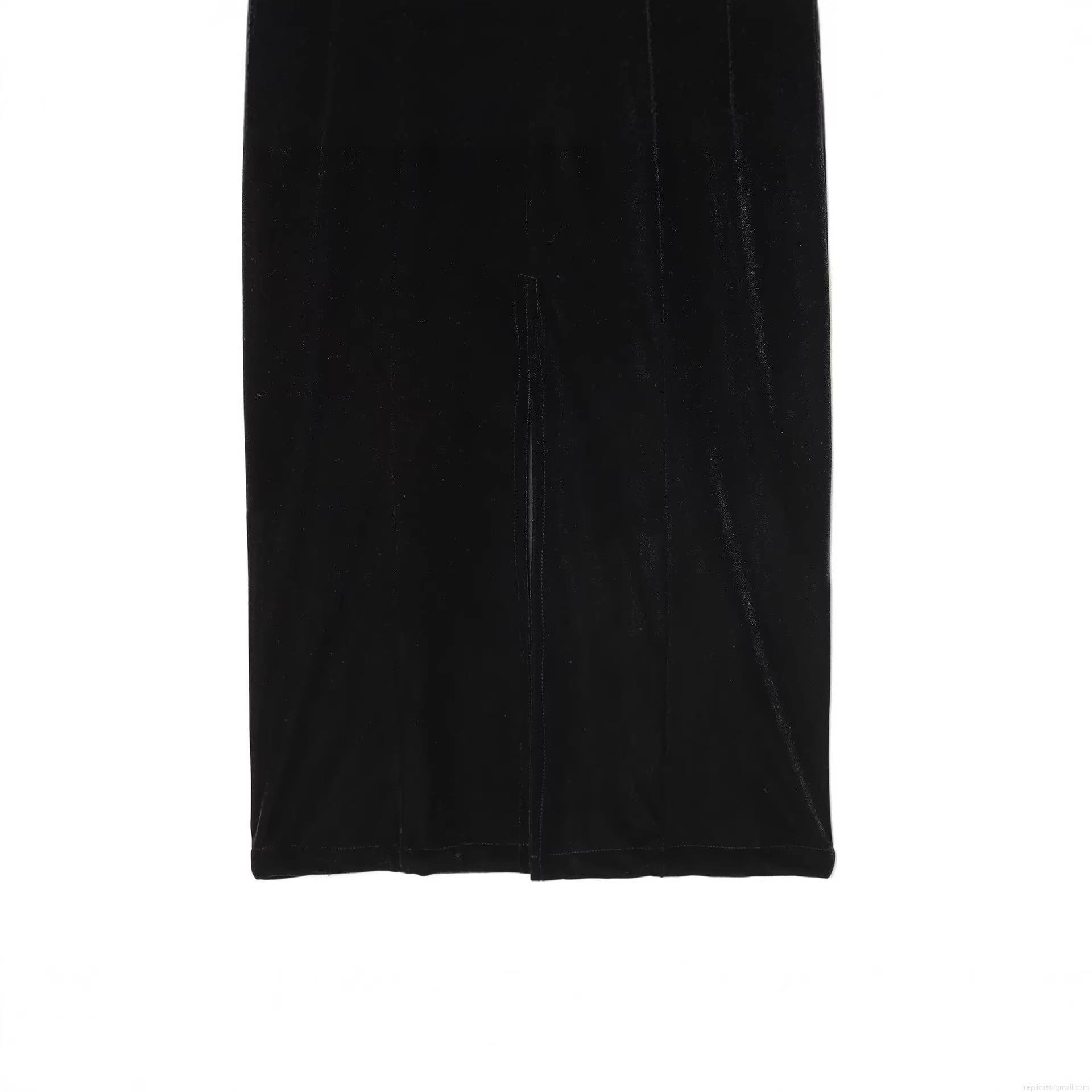 Women\'s Sexy Backless Velvet Midi Dress With Lace Patchwork V-Neck Camisole Sleeveless A-Line Evening Party Clubwear Dress