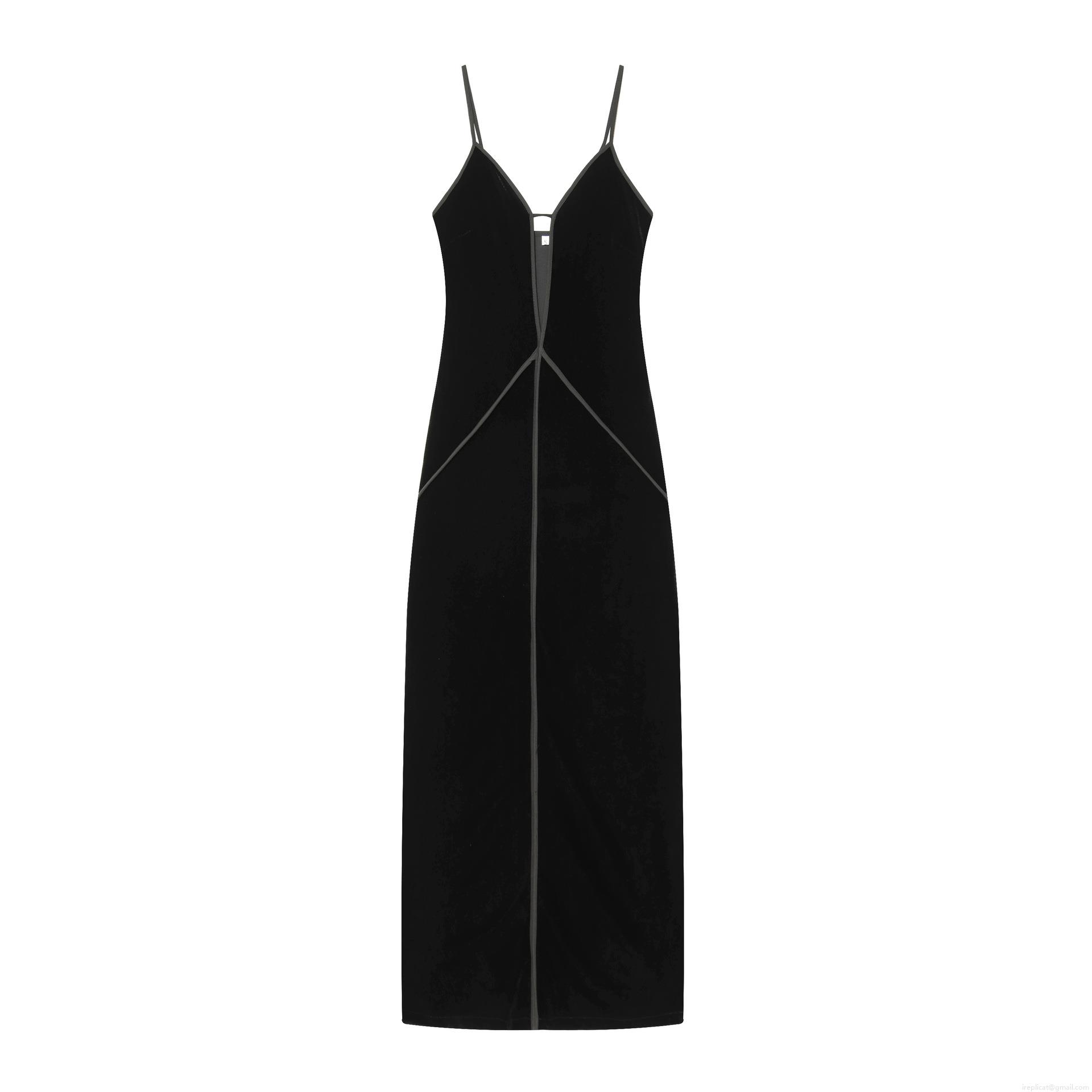 Women's Sexy Black Velvet Cami Midi Dress Slim Fit V-Neck Splicing Sleeveless Bodycon Party Evening Dress Summer Clubwear Ladies Clothing Women's Sexy Black Velvet Cami Midi Dress Slim Fit V-Neck Splicing Sleeveless Bodycon Party Evening Dress Summer Clubwear Ladies Clothing