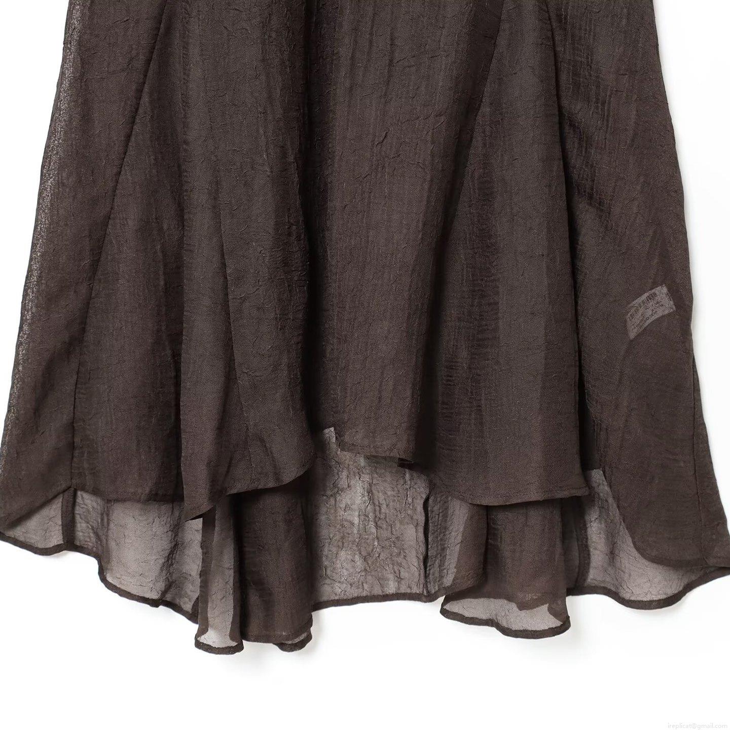 Women\'s Vintage Irregular Hem Midi Dress Western Style Batwing Bell Sleeve Ruffle Tie Waist Wrinkled Solid Color Polyester Dress For Party Streetwear