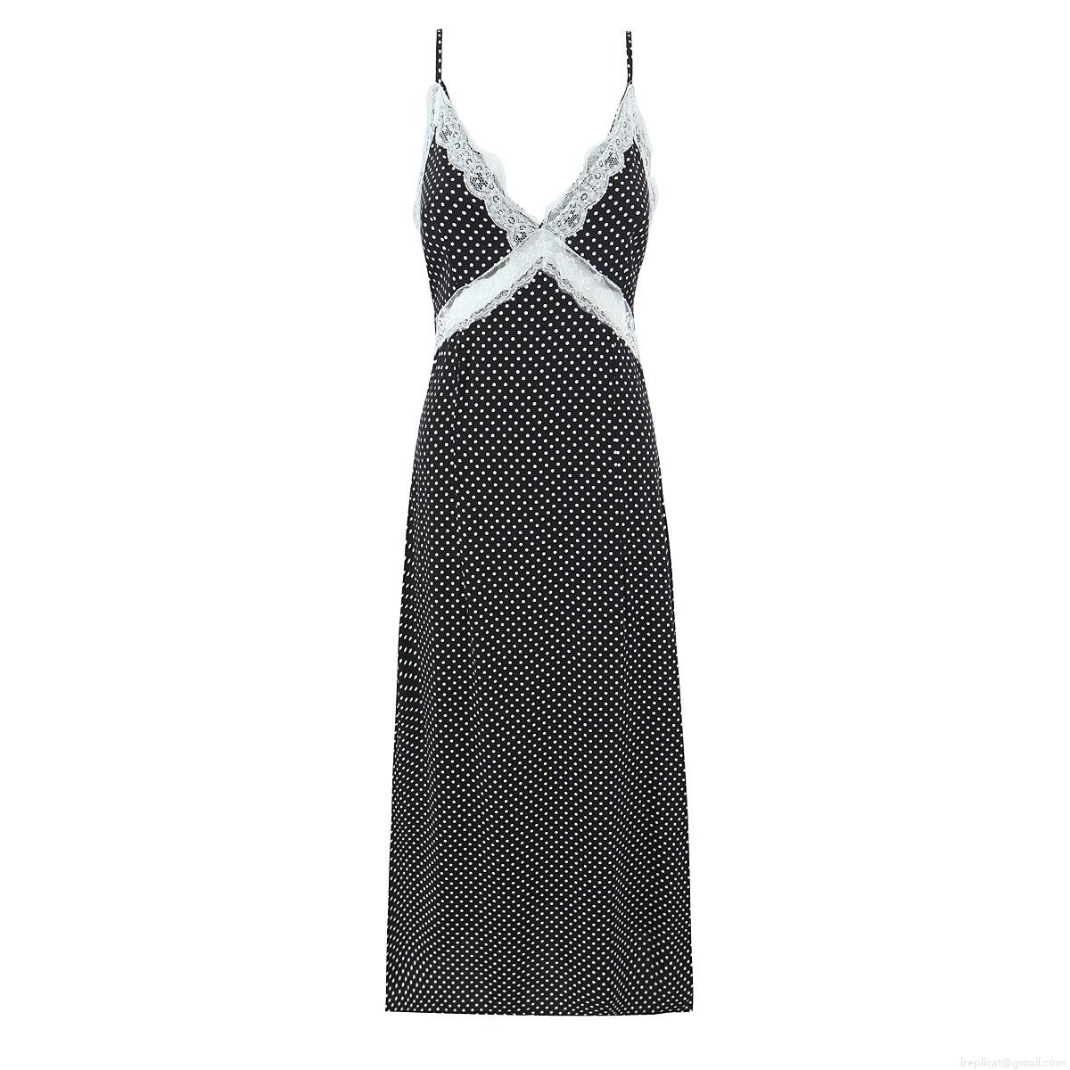 Women Sexy Polka Dot Lace Trim Cami Dress 100% Rayon Adjustable Spaghetti Straps Deep V-Neck Slim Fit French Vintage Midi Dress for Summer Dating Vacation Women Sexy Polka Dot Lace Trim Cami Dress 100% Rayon Adjustable Spaghetti Straps Deep V-Neck Slim Fit French Vintage Midi Dress for Summer Dating Vacation