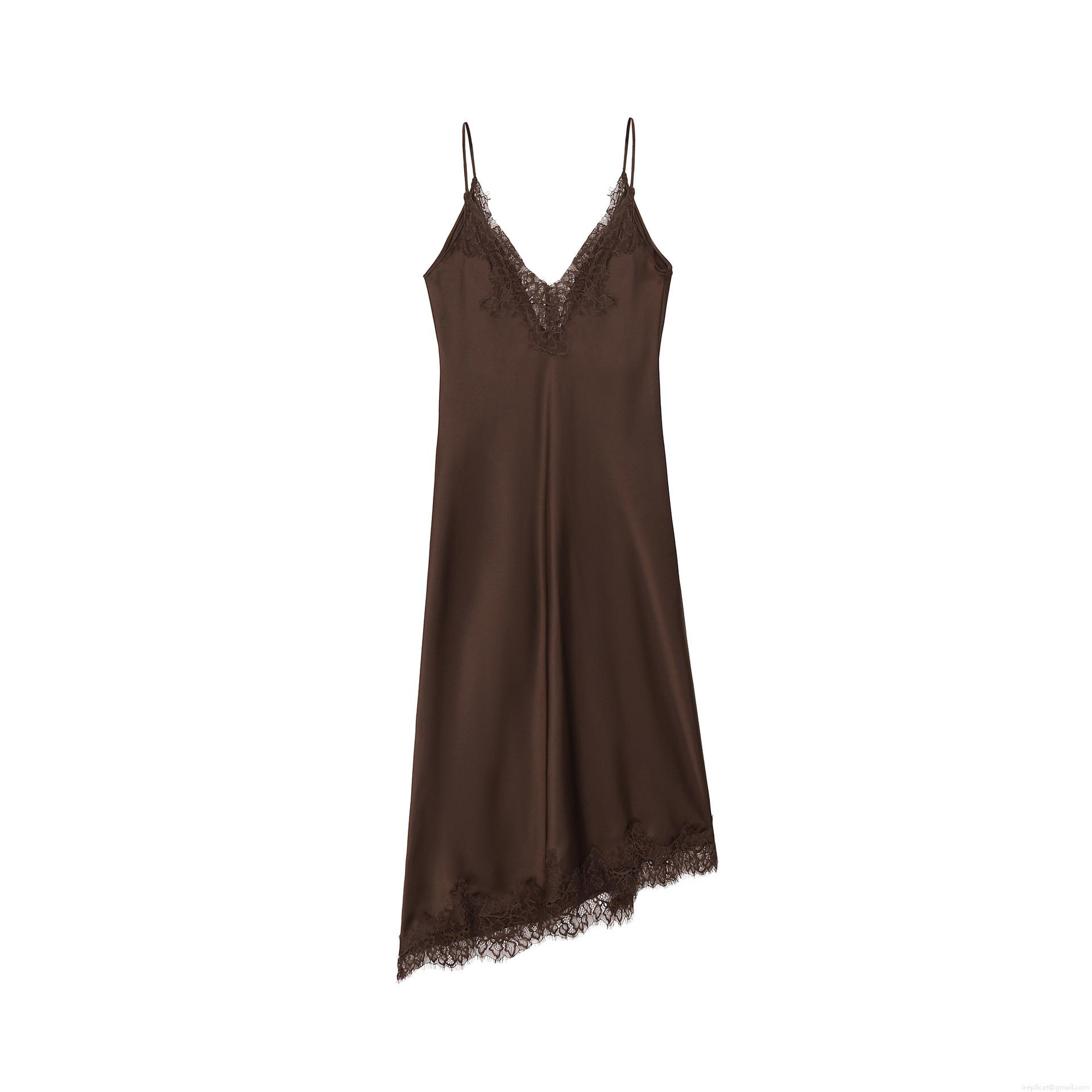 Women Sexy Satin Lace Trim Cami Dress V Neck Sleeveless Backless Asymmetric Hem Bodycon Midi Slip Dress Elegant Evening Party Clubwear Women Sexy Satin Lace Trim Cami Dress V Neck Sleeveless Backless Asymmetric Hem Bodycon Midi Slip Dress Elegant Evening Party Clubwear