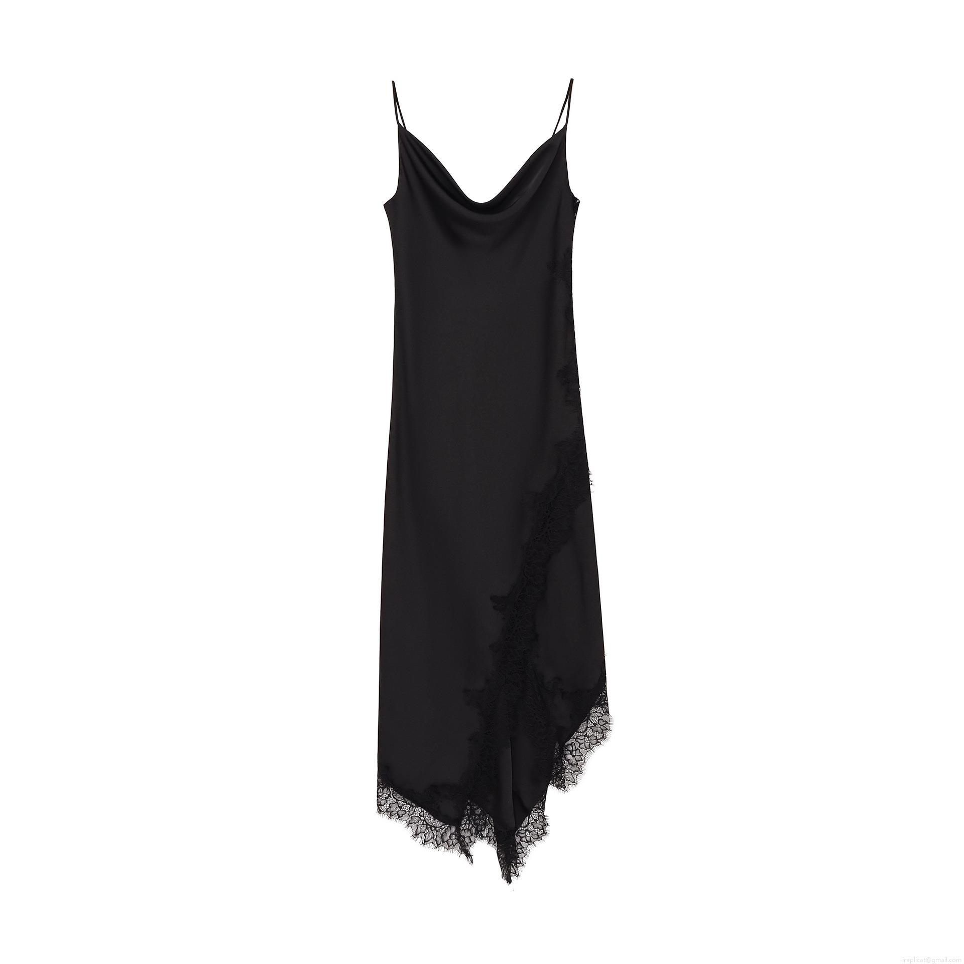 Sexy Satin Lace Patchwork Cami Dress Women Cowl Neck Sleeveless Ruched Asymmetric Hem Midi Slip Dress Elegant Evening Party Dress Sexy Satin Lace Patchwork Cami Dress Women Cowl Neck Sleeveless Ruched Asymmetric Hem Midi Slip Dress Elegant Evening Party Dress