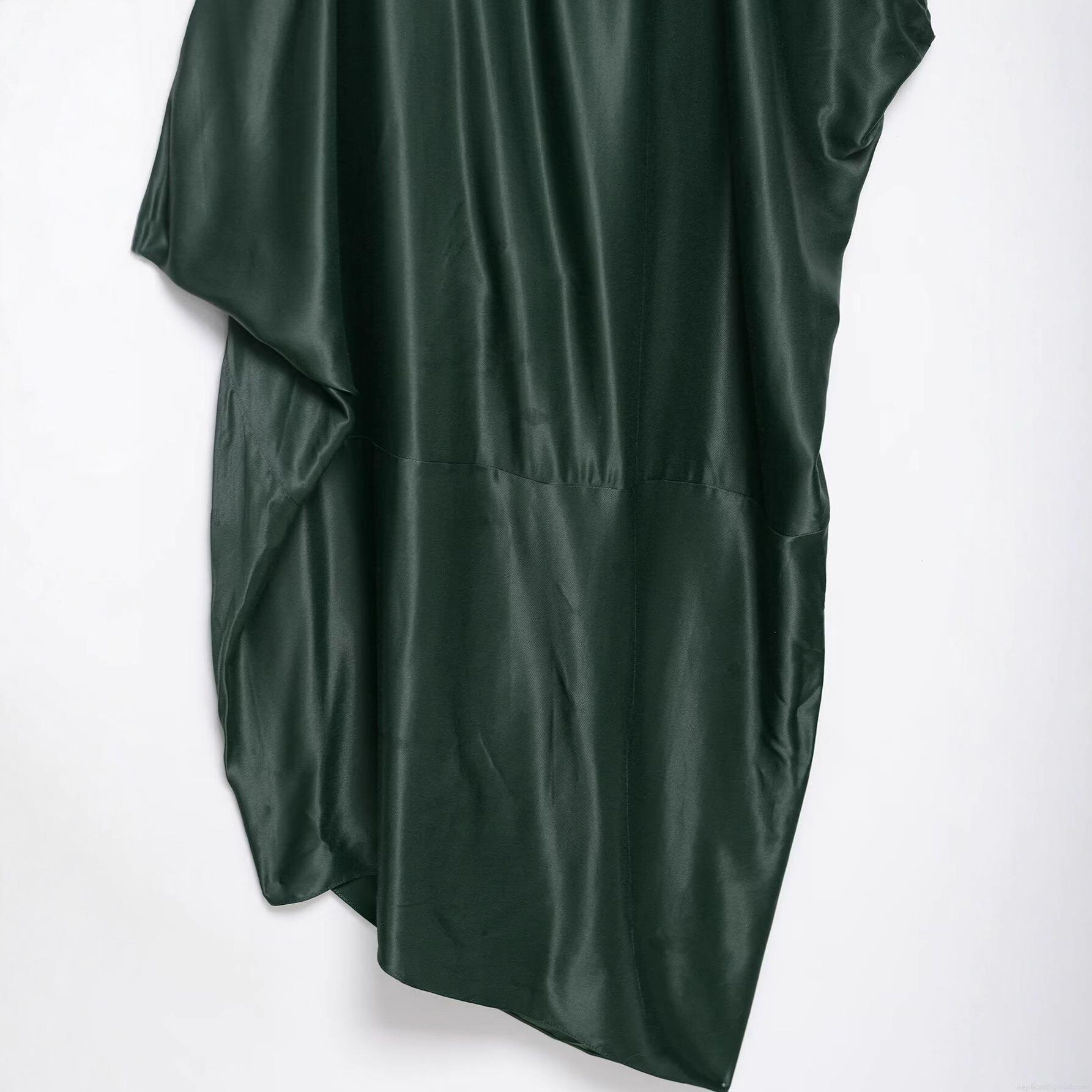 Women\'s Elegant Dark Green Satin Maxi Dress Asymmetrical Hem Cowl Neck Spaghetti Strap Backless Slip Dress For Evening Party Wedding Guest Fall Fashion