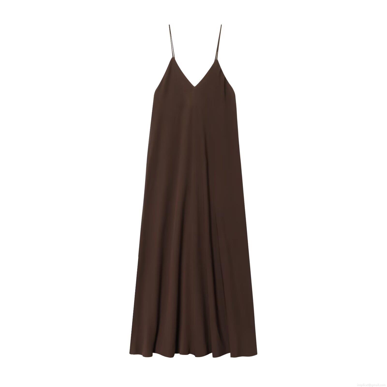 Women's V-Neck Sleeveless Spaghetti Strap Camisole Dress Elegant Satin Polyester Solid Color Midi Long Dress For Party Clubwear Streetwear Women's V-Neck Sleeveless Spaghetti Strap Camisole Dress Elegant Satin Polyester Solid Color Midi Long Dress For Party Clubwear Streetwear
