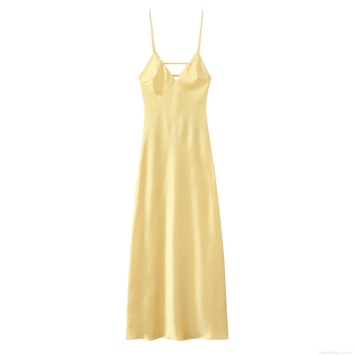Women's Sexy Backless Satin Cami Midi Dress Elegant V-Neck Silk Texture Slip Dress Criss-Cross Straps Party Evening A-Line Bodycon Dress Women's Sexy Backless Satin Cami Midi Dress Elegant V-Neck Silk Texture Slip Dress Criss-Cross Straps Party Evening A-Line Bodycon Dress