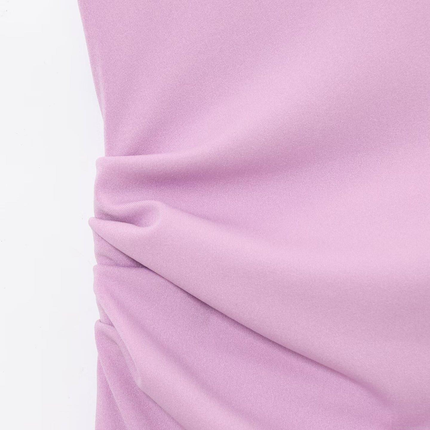 Women\'s Sexy One Shoulder Midi Dress Elegant Ruched Asymmetrical Bodycon Summer Party Dress Polyester Spandex Knitted Sleeveless Solid Evening Clubwear