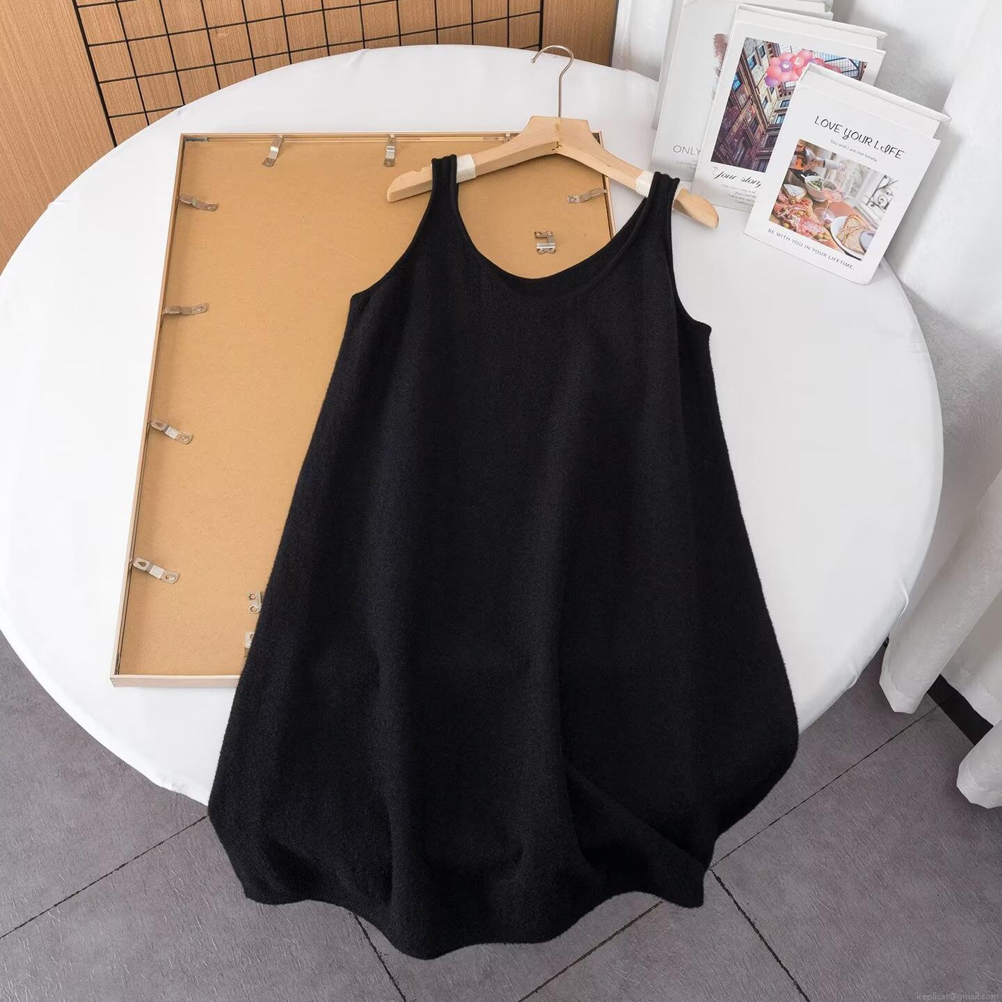 Women's Knit Blend Loose Midi Dress Fashion Simple U-Neck Sleeveless A-Line Tank Dress Autumn Casual Solid Color Slip Dress For Women Women's Knit Blend Loose Midi Dress Fashion Simple U-Neck Sleeveless A-Line Tank Dress Autumn Casual Solid Color Slip Dress For Women