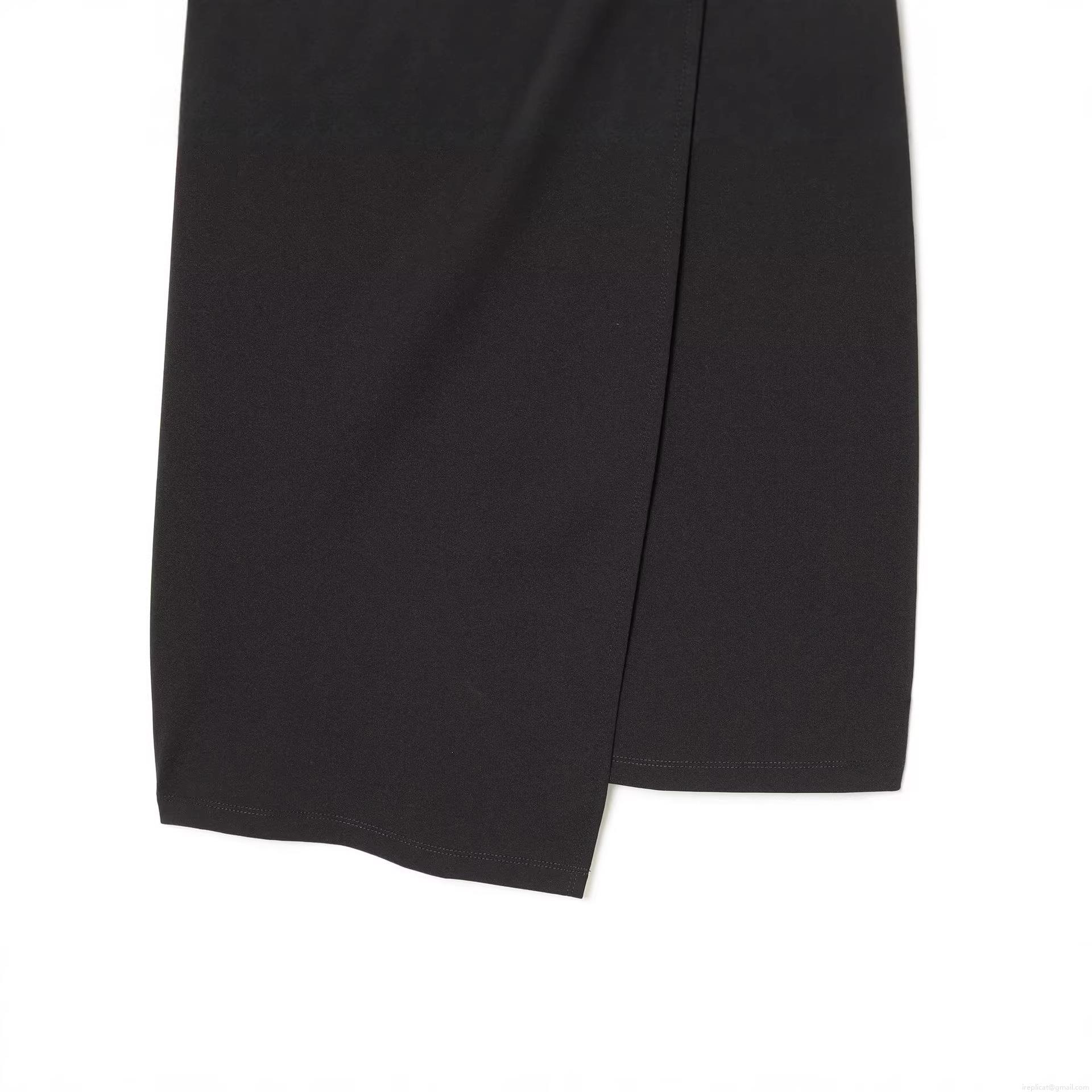 Women Sexy V Neck Wrap Midi Dress Elegant Long Sleeve Pleated Bodycon Dress With Gold Buttons Polyester Solid Black Evening Party Club Dress For Women