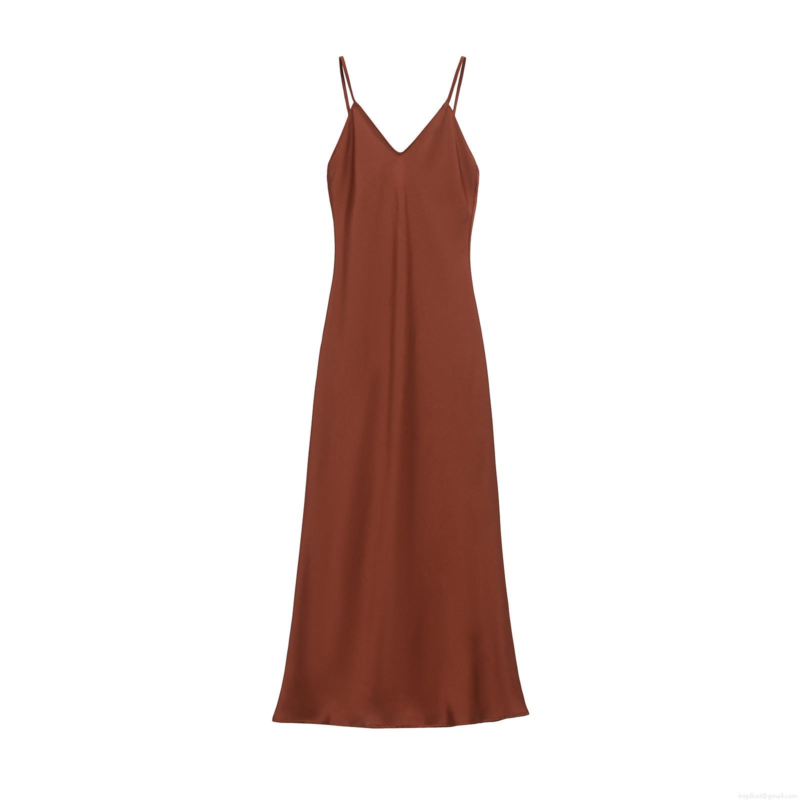 Women's Elegant Satin V Neck Cami Dress Sexy Backless Solid Color Midi Long Spaghetti Strap Dresses For Summer Party Wedding Vacation Women's Elegant Satin V Neck Cami Dress Sexy Backless Solid Color Midi Long Spaghetti Strap Dresses For Summer Party Wedding Vacation