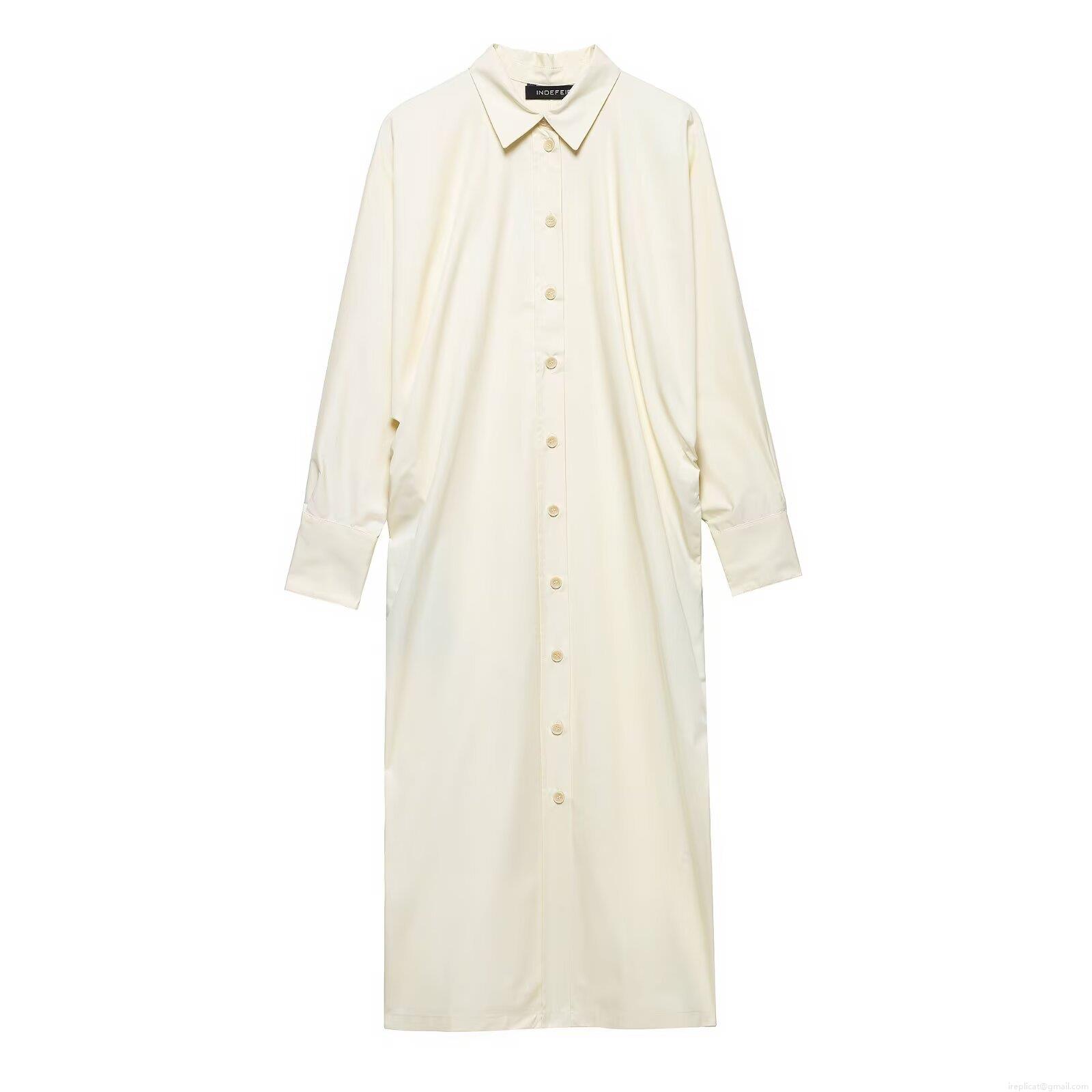 Women Elegant Shirt Dress Long Sleeve Single Breasted Loose Maxi Dress Solid Color Lapel Collar Midi Dresses For Women Office Lady Casual Spring Fall Fashion Women Elegant Shirt Dress Long Sleeve Single Breasted Loose Maxi Dress Solid Color Lapel Collar Midi Dresses For Women Office Lady Casual Spring Fall Fashion
