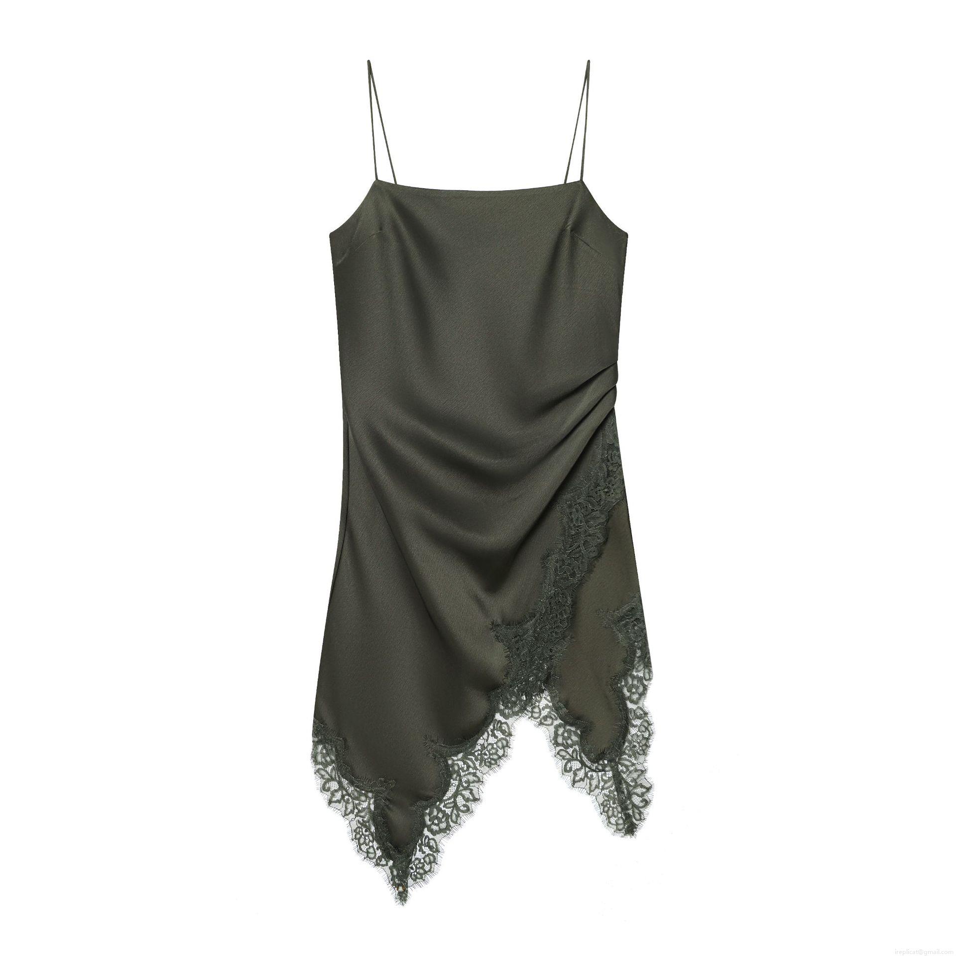 Women's Sexy Satin Lace Patchwork Midi Dress Spaghetti Strap Asymmetric Hem Slim Fit Sleeveless Party Clubwear Night Out Evening Cami Dress Women's Sexy Satin Lace Patchwork Midi Dress Spaghetti Strap Asymmetric Hem Slim Fit Sleeveless Party Clubwear Night Out Evening Cami Dress