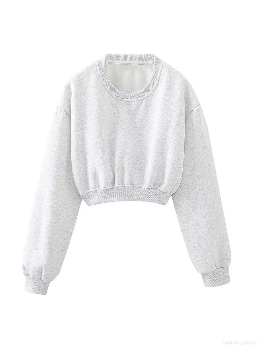 Women's Casual Solid Color 2 Piece Sweatshirt Set Long Sleeve Cropped Round Neck Pullover And Drawstring Jogger Sweatpants Loungewear Outfits For Fall Spring Women's Casual Solid Color 2 Piece Sweatshirt Set Long Sleeve Cropped Round Neck Pullover And Drawstring Jogger Sweatpants Loungewear Outfits For Fall Spring