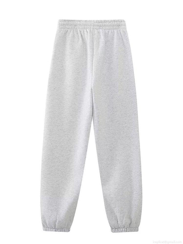 Women\'s Casual Solid Color 2 Piece Sweatshirt Set Long Sleeve Cropped Round Neck Pullover And Drawstring Jogger Sweatpants Loungewear Outfits For Fall Spring