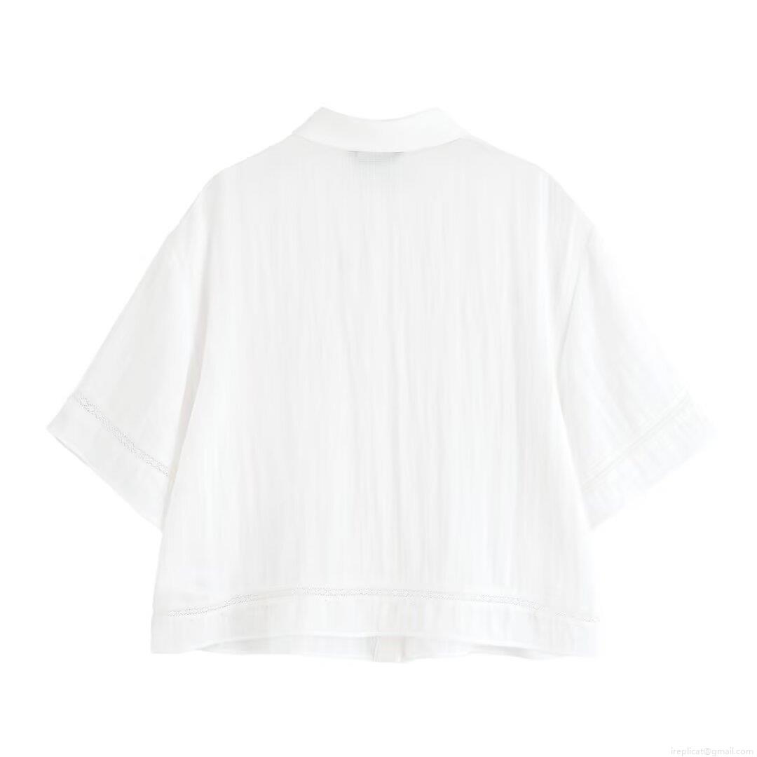 Women's Casual 2-Piece Pant Set Crinkled Texture Short Sleeve Shirt With Lace Trim And Wide Leg Elastic Waist Pants Solid White Summer Streetwear Outfit Women's Casual 2-Piece Pant Set Crinkled Texture Short Sleeve Shirt With Lace Trim And Wide Leg Elastic Waist Pants Solid White Summer Streetwear Outfit