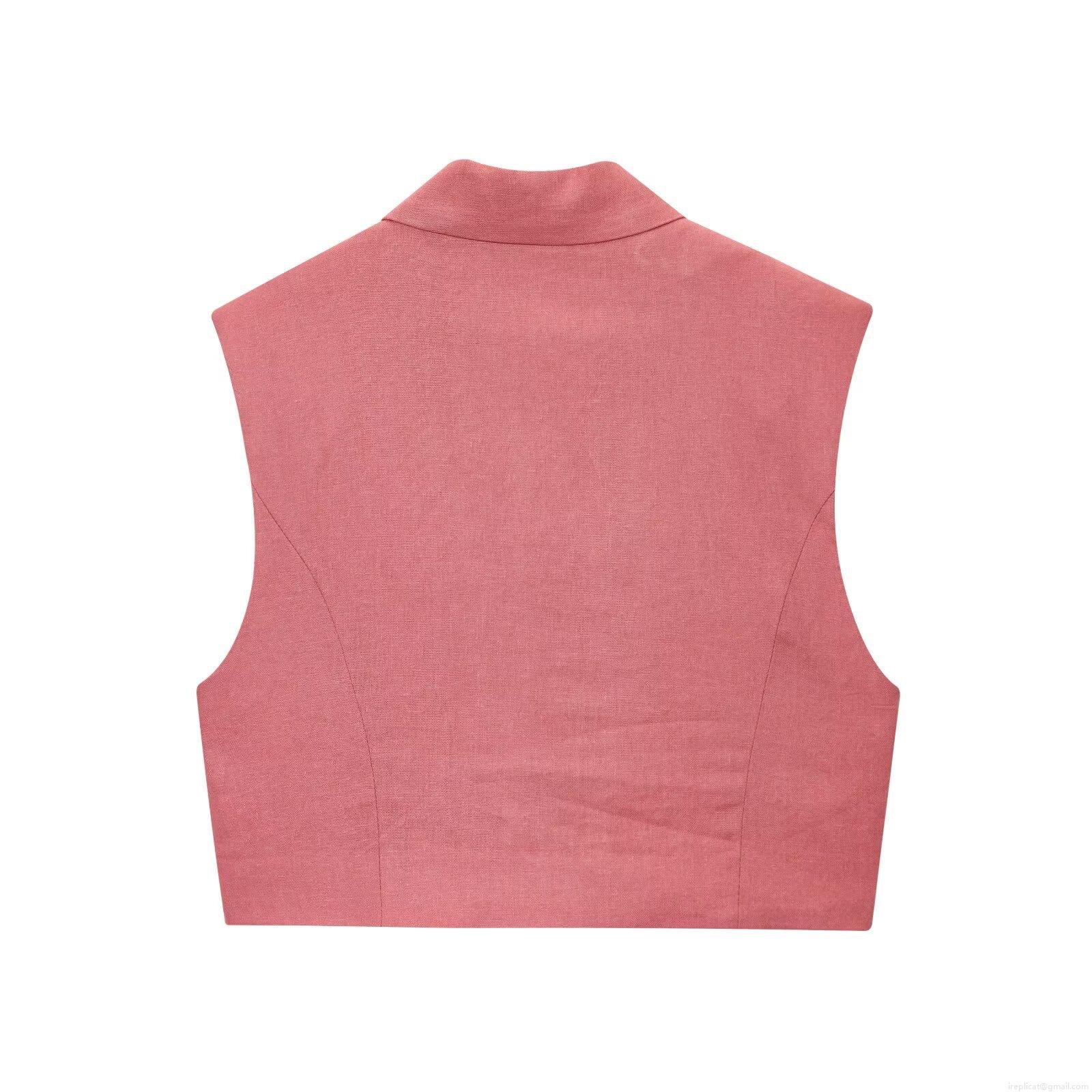 Women 2-Piece Sleeveless Vest and Wide Leg Pants Set with Belt Solid Color Lapel Waistcoat and High Waist Trouser Set Office Lady Casual Outfit Polyester Blended Women 2-Piece Sleeveless Vest and Wide Leg Pants Set with Belt Solid Color Lapel Waistcoat and High Waist Trouser Set Office Lady Casual Outfit Polyester Blended