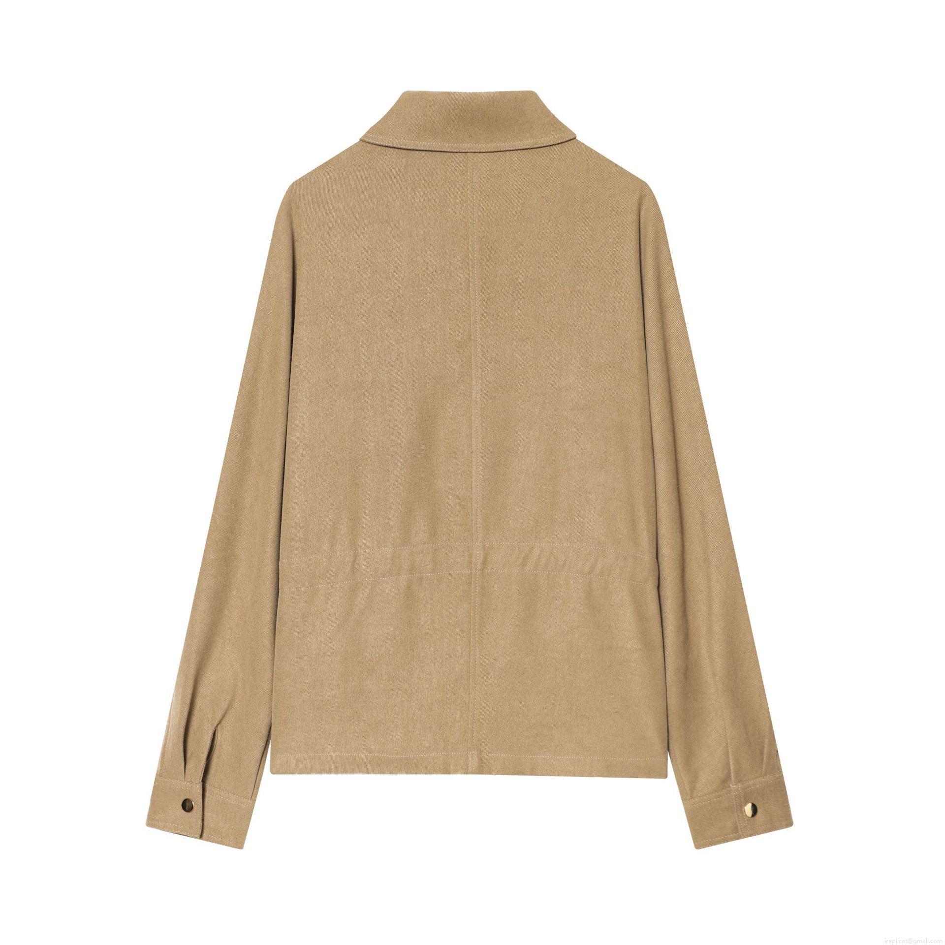 Women\'s Two Piece Casual Set Solid Khaki Zip Up Lapel Jacket And Drawstring Wide Leg Pants Fall Fashion Streetwear Outfits For Women Daily Wear