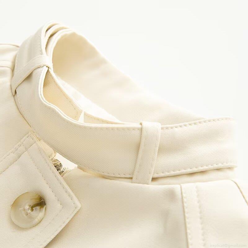 Women\'s Casual Two Piece Set Solid Color Button Up Stand Collar Jacket And High Waist Wide Leg Pants Elegant Office Lady Outfits Autumn Streetwear Polyester Spandex Sets