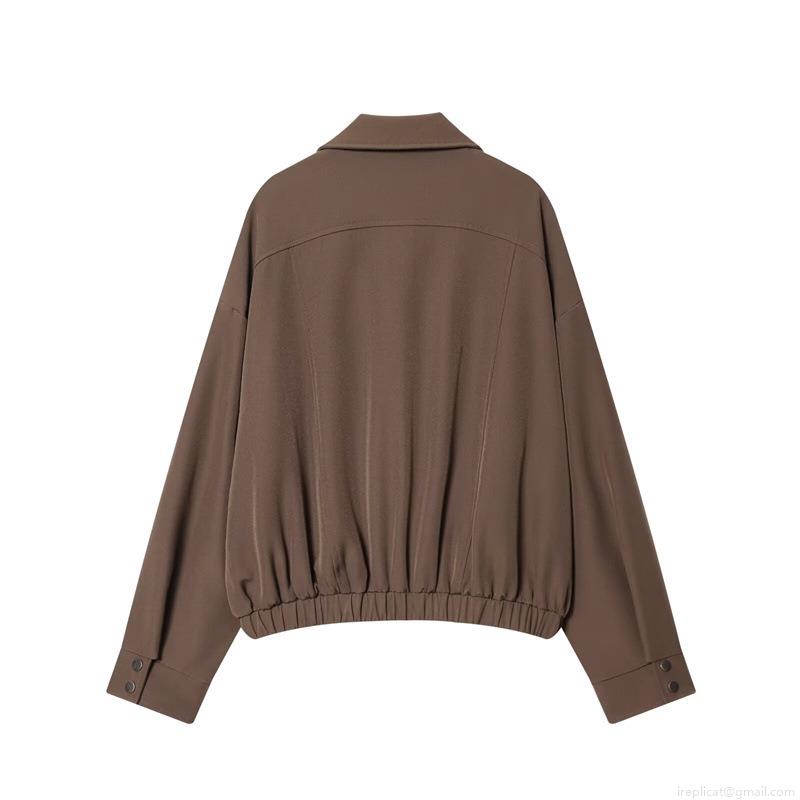 Women\'s Fashion Casual 2-Piece Set Solid Color Long Sleeve Lapel Jacket and High Waist Trousers Streetwear Woven Polyester Outfits Suit