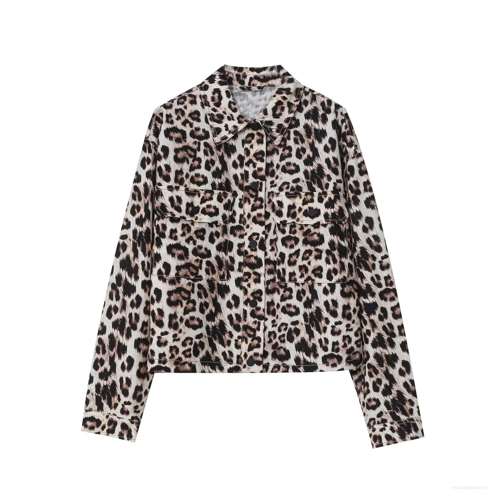 Women's Leopard Print Jacket Wide Leg Pants Mid-Length Skirt Set Streetwear Polyester Button Down Outerwear High Waist Slit Bottoms Animal Print Outfit Women's Leopard Print Jacket Wide Leg Pants Mid-Length Skirt Set Streetwear Polyester Button Down Outerwear High Waist Slit Bottoms Animal Print Outfit