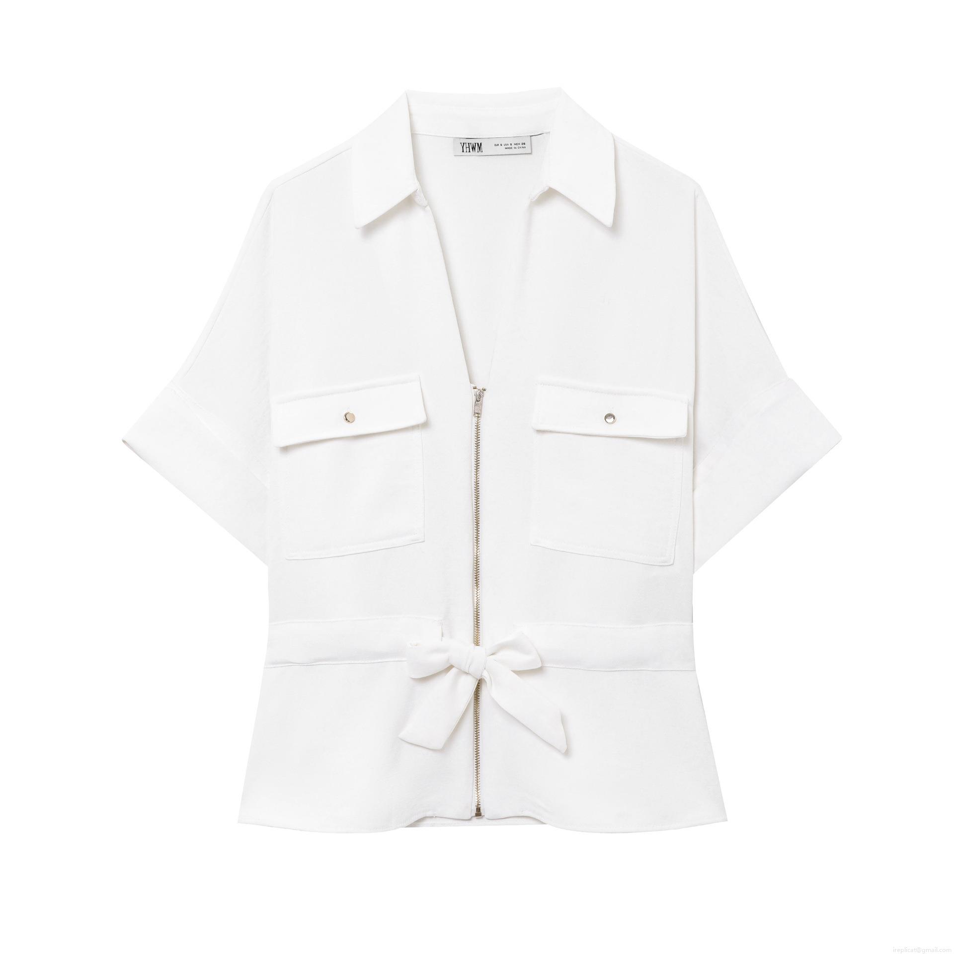 Women's 2 Piece Safari Style Pant Set Short Sleeve Zipper Shirt Top And High Waist Wide Leg Long Pants With Belt Casual Solid Color Polyester Streetwear Summer Outfit Women's 2 Piece Safari Style Pant Set Short Sleeve Zipper Shirt Top And High Waist Wide Leg Long Pants With Belt Casual Solid Color Polyester Streetwear Summer Outfit