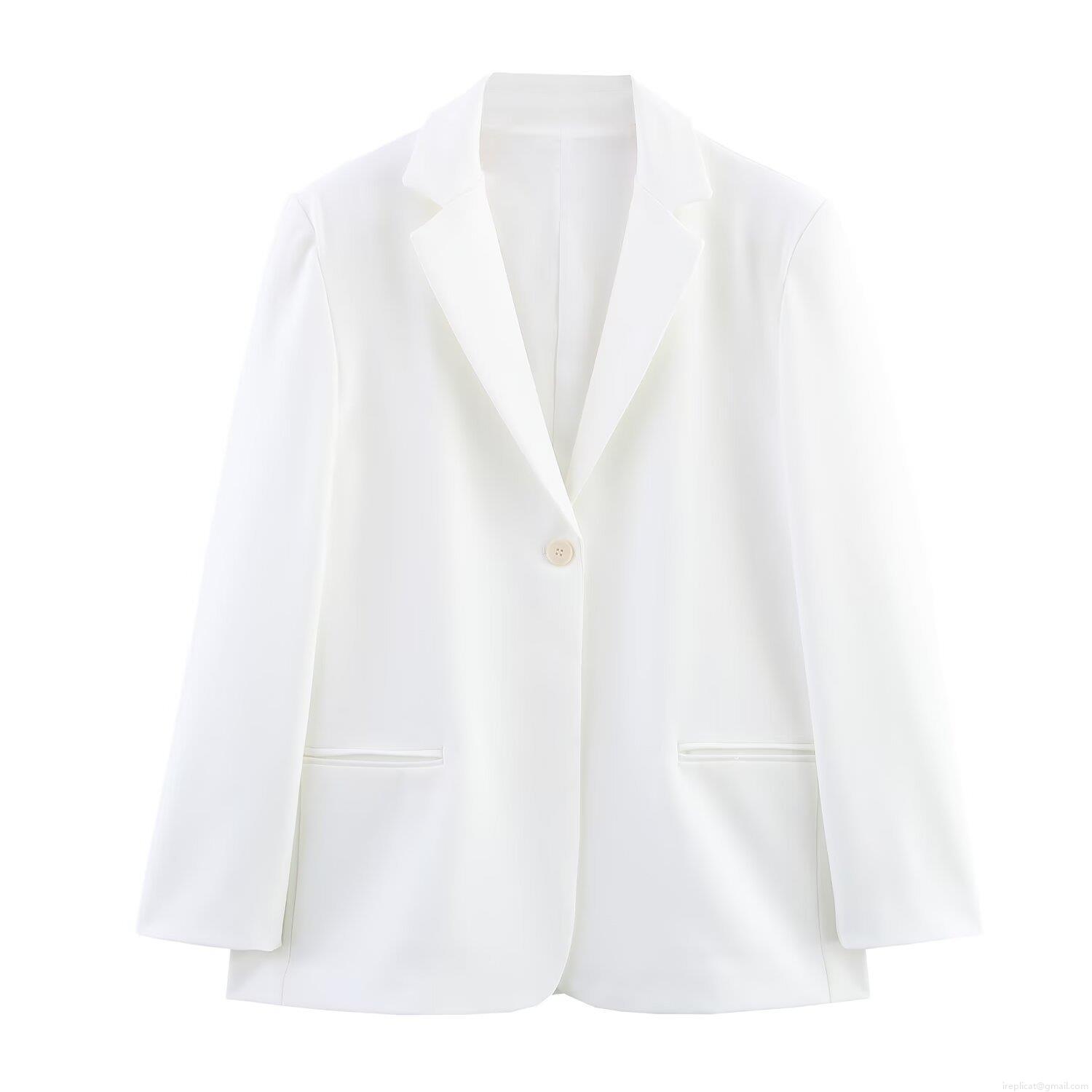 Women's Elegant Linen Blend Blazer and Trousers 2 Piece Set Solid White Long Sleeve Single Button Jacket High Waist Wide Leg Pants Business Casual Office Suit Women's Elegant Linen Blend Blazer and Trousers 2 Piece Set Solid White Long Sleeve Single Button Jacket High Waist Wide Leg Pants Business Casual Office Suit