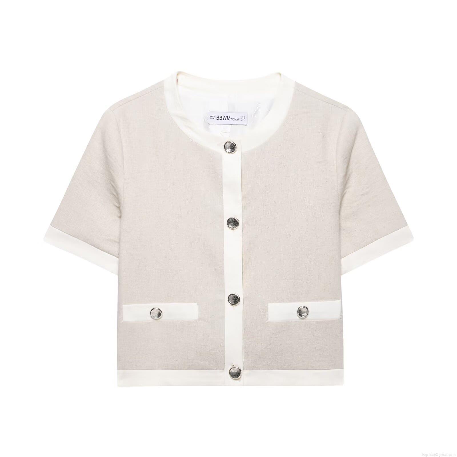 Women Short Sleeve Blazer Jacket And High Waist Wide Leg Pants Casual Two Piece Set Elegant Oatmeal Beige Polyester Woven Office Lady Streetwear Outfit Short Sleeve Suit Separates Women Short Sleeve Blazer Jacket And High Waist Wide Leg Pants Casual Two Piece Set Elegant Oatmeal Beige Polyester Woven Office Lady Streetwear Outfit Short Sleeve Suit Separates