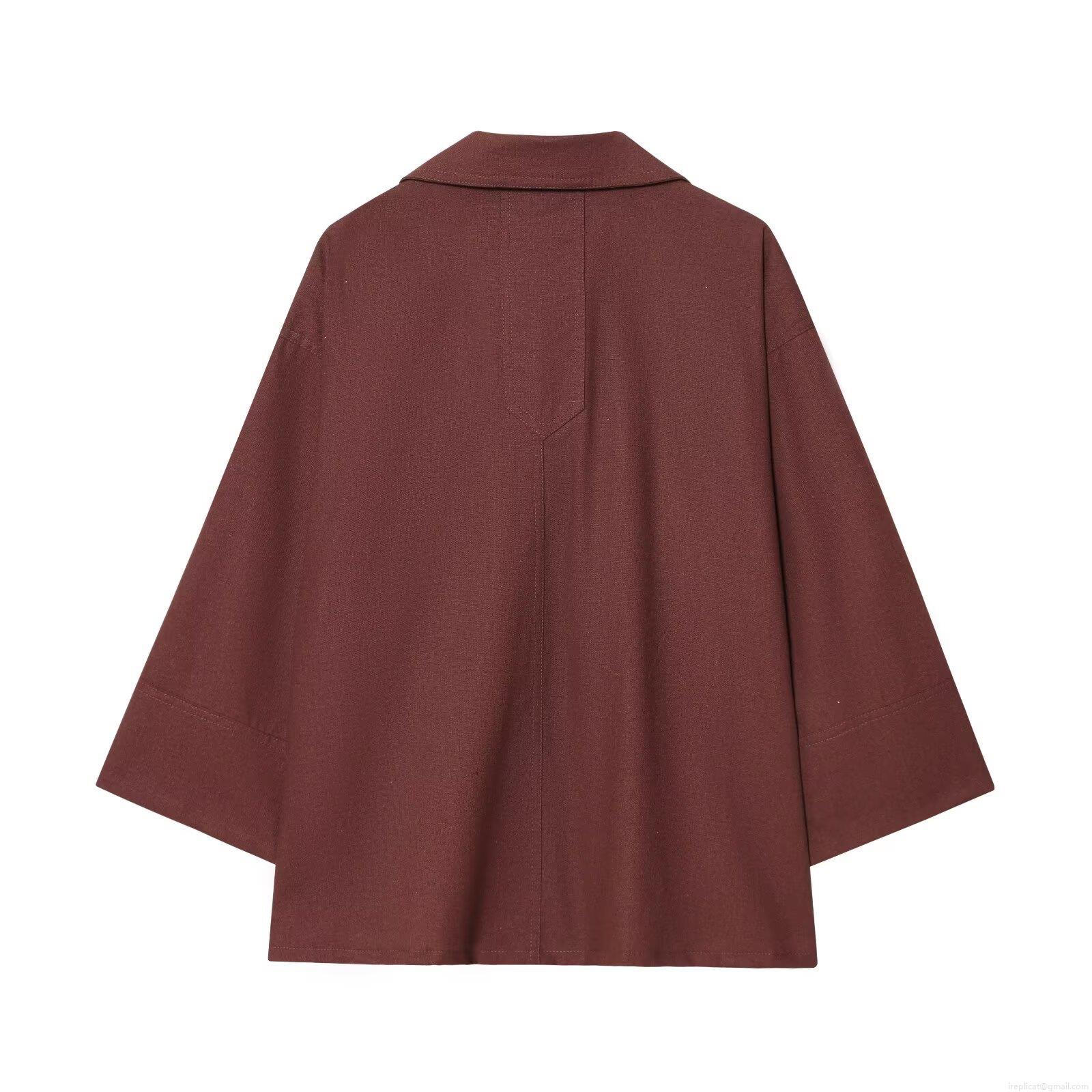 Women Casual Two Piece Outfits Polyester Shirt and Pants Set Solid Color Long Sleeve Pockets Drawstring Streetwear Loungewear for Lady