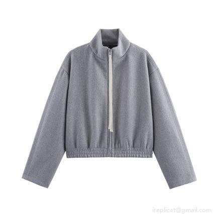 Women's Casual Polyester Tracksuit Set Zipper Stand Collar Cropped Jacket And Drawstring Wide Leg Pants Two Piece Sweatsuit For Daily Streetwear Women's Casual Polyester Tracksuit Set Zipper Stand Collar Cropped Jacket And Drawstring Wide Leg Pants Two Piece Sweatsuit For Daily Streetwear
