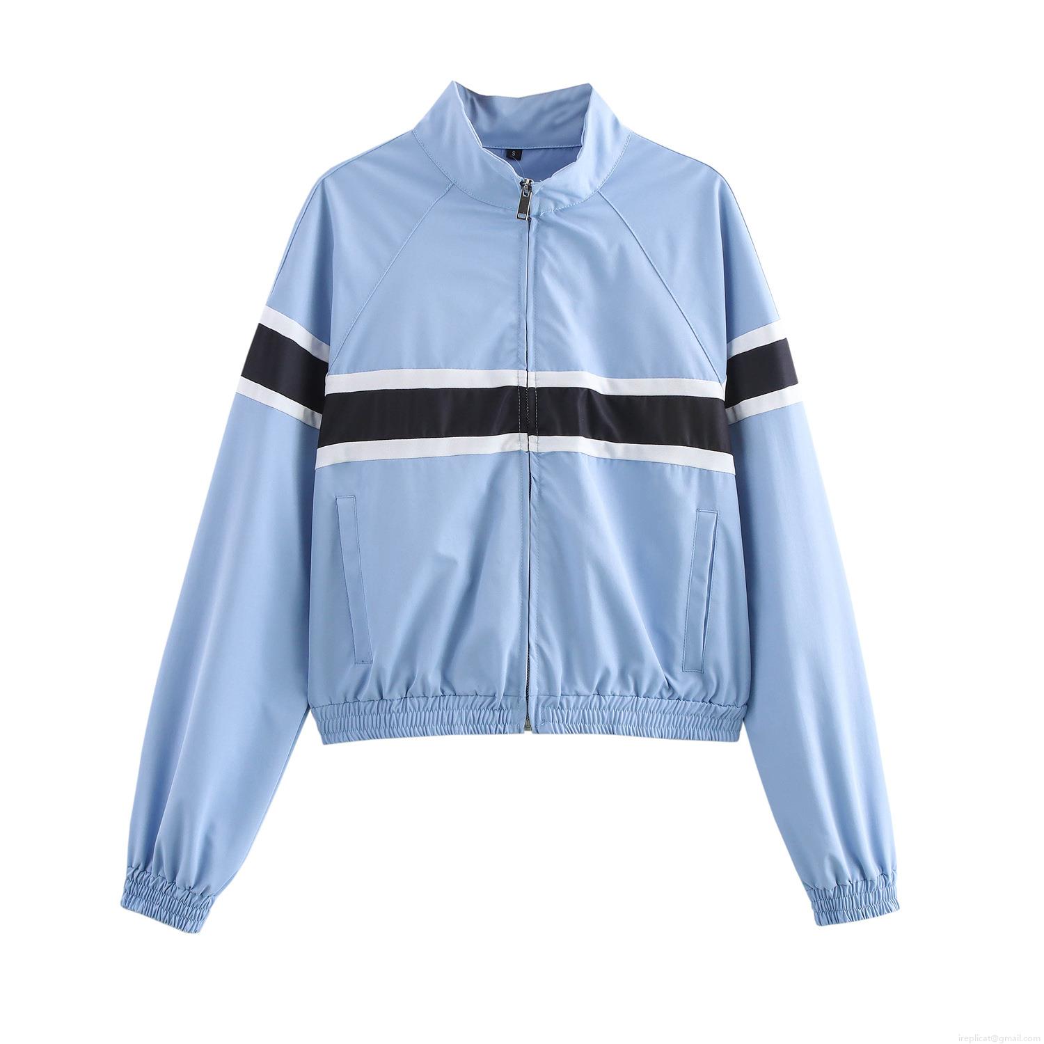 Women's Casual Sporty Color Block Patchwork Striped Two Piece Set Cotton Blend Stand Collar Zipper Jacket And Side Stripe Wide Leg Pants Streetwear Lounge Outfit Women's Casual Sporty Color Block Patchwork Striped Two Piece Set Cotton Blend Stand Collar Zipper Jacket And Side Stripe Wide Leg Pants Streetwear Lounge Outfit