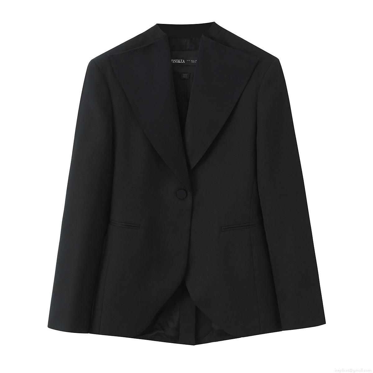 Women's Slim Fit Blazer And Trousers Set Polyester Solid Color Office Business Casual Two Piece Outfits For Women Professional Suit Set