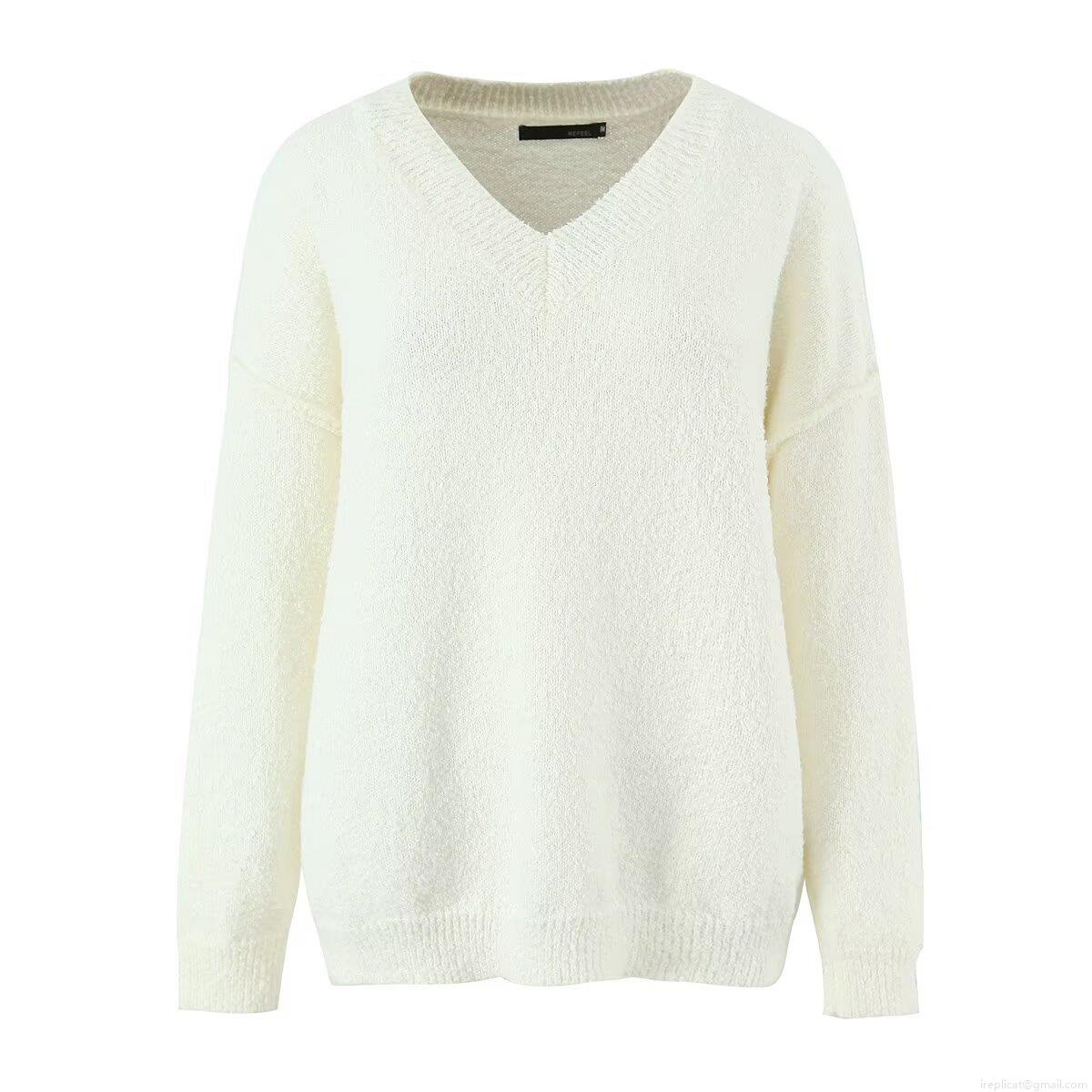 Women Knit Two Piece Set V Neck Loose Sweater And A-Line Long Skirt Outfits Casual Streetwear Soft Comfortable Knitwear Co-ords